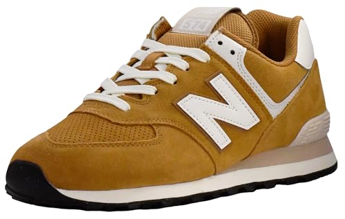 New Balance Unisex-Adult 574 V2 Unisex Sneaker, Desert Clay/Sea Salt, Men 9.5 M/Women 11 W