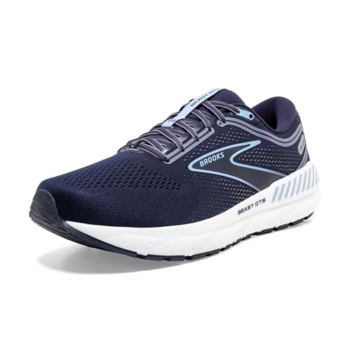 Brooks Men’s Beast GTS 23 Supportive Running Shoe - Peacoat/Blue/White - 8 Medium
