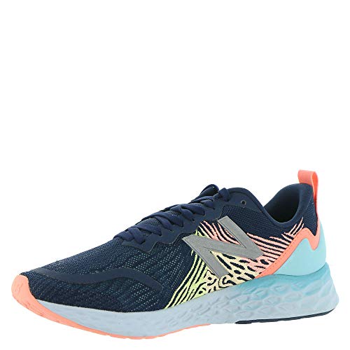 New Balance Women's Fresh Foam Tempo V1 Running Shoe, Natural Indigo/Ginger Pink/Lemon Slush, 8 M US