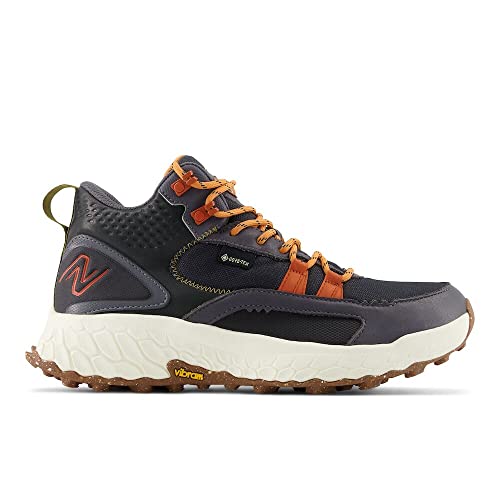 New Balance Women's Fresh Foam X Hierro V1 Mid-Cut Trail Running Shoe, Black/Magnet/Cayenne, 8.5 M