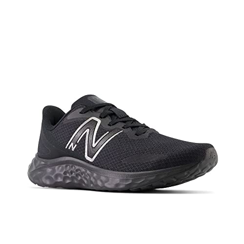 New Balance Women's Fresh Foam Arishi V4 Slip-Resistant Running Shoe, Black/Black Metallic/Black, 12 M