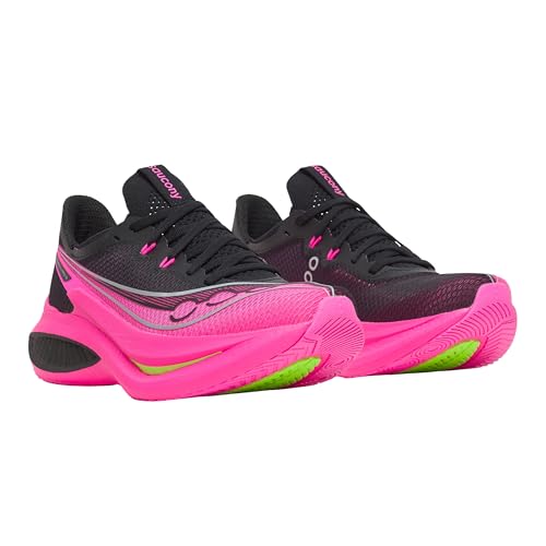 Saucony Women's Endorphin Pro 5 Sneaker, Black/Shock, 9