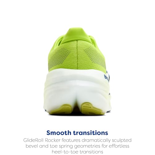 Brooks Men’s Glycerin Max Neutral Running & Walking Shoe - Lime/Navy Peony/White - 11.5 Medium