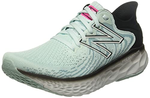 New Balance Women's Fresh Foam 1080 V11 Running Shoe, Pale Blue Chill/Black, 5.5 W US