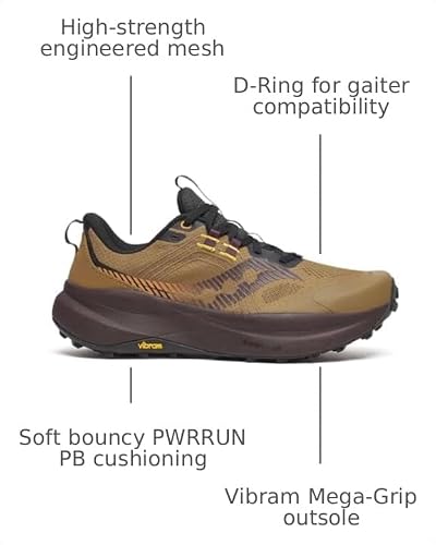 Saucony Men's Xodus Ultra 4 Sneaker, Kodiak/Wine, 9
