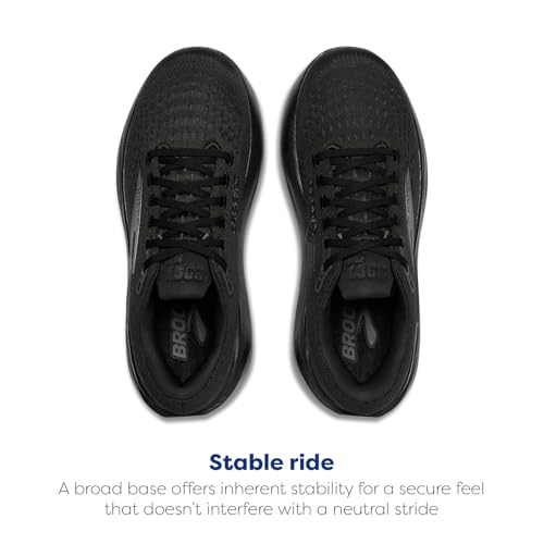 Brooks Women’s Ghost Max 3 Neutral Running & Walking Shoe - Black/Black/Ebony - 8 Medium