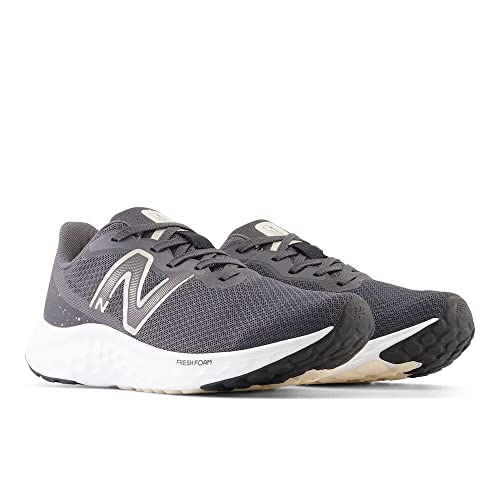 New Balance Women's Fresh Foam Arishi V4 Running Shoe, Magnet/Team Cream/Light Gold Metallic, 6.5 Wide