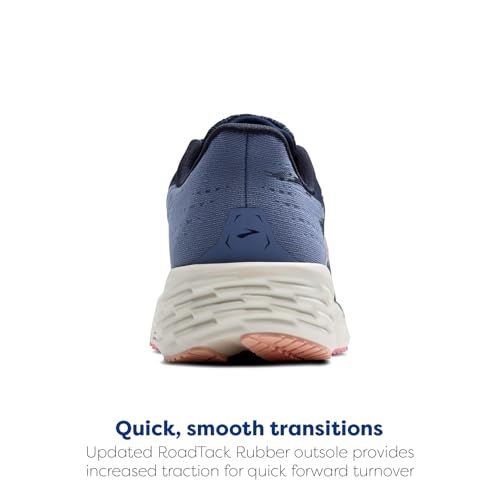 Brooks Women’s Launch 11 Neutral Running Shoe - Peacoat/Blue/Peach - 7.5 Medium