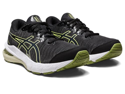 ASICS Kid's GT-2000 11 Grade School Running Shoes, 1.5, Black/Cactus