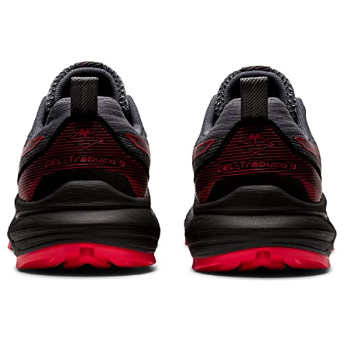 ASICS Mens Gel-Trabuco 9 Running Shoes, 9, Carrier Grey/Electric RED