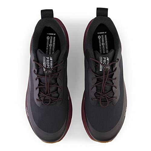 New Balance Men's Fuel Cell Propel V4 Permafrost Running Shoe, Black/Nb Burgundy, 7 M