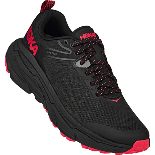 HOKA ONE ONE Womens Challenger ATR 6 GTX Textile Synthetic Black Black Trainers 7.5 US - alternate view 2