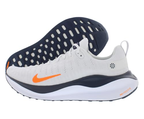 Nike Reactx Infinity Run 4 Mens Shoes Size 10, Color: Platinum Tint/Total Orange-White