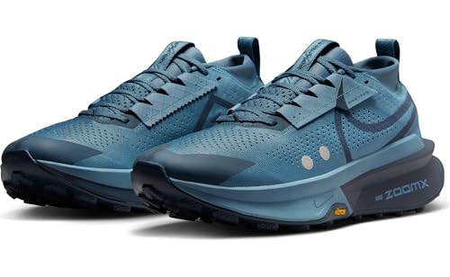 Nike Zegama 2 Men's Trail Running Shoes (FD5190-006, Smokey Blue/Metallic Platinum/Armory Navy) Size 12.5 - alternate view 2