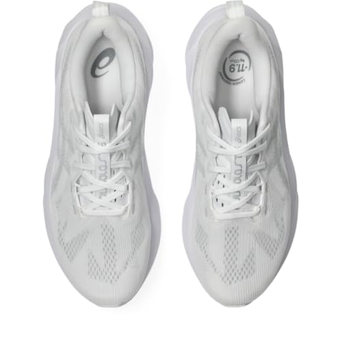 ASICS Men's NOVABLAST 5 Running Shoes, 12, White/Piedmont Grey