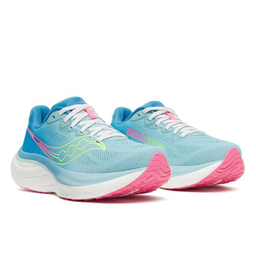 Saucony Women's Running Ride 19 Sneaker Air/Vizipink, 9.5