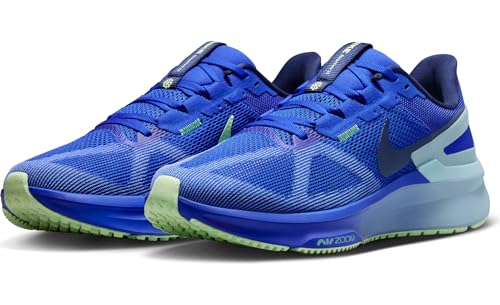 Nike Structure 25 Men's Road Running Shoes (DJ7883-403, Hyper Royal/Light Armory Blue/Polar/Midnight Navy) Size 10