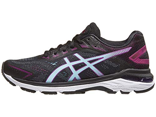 ASICS Women's GT-2000 7 Running Shoes, 5, Black/Skylight