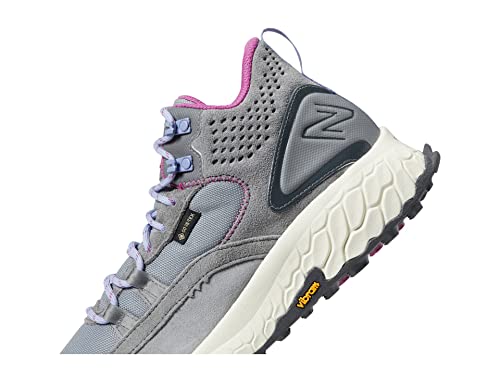 Women's New Balance Fresh Foam X Hierro v1 Mid-Cut Trail Shoes in Steel/Castlerock/Magenta alternate view 6