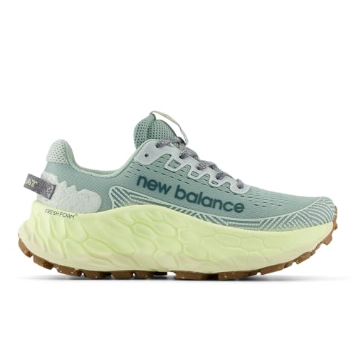 New Balance Women's Fresh Foam X More Trail V3Trail Running Shoe, Salt Marsh/Clay ASH/Limelight, 8.5