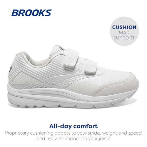 Brooks Addiction Walker V-Strap 2 White/White 8.5 EE