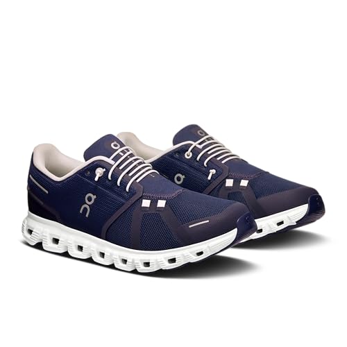 On Men's Cloud 6 Sneakers, Midnight/White, 8 Medium US