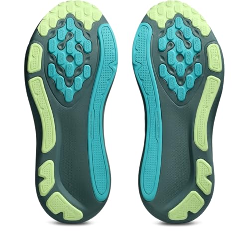 ASICS Men's Gel-Kayano 33 Running Shoes, 12.5, Foggy Teal/Illuminate Yellow