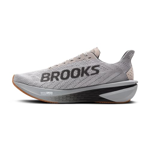 Brooks Men’s Hyperion 2 Neutral Running Shoe - Alloy/Bright White/Black - 8 Medium