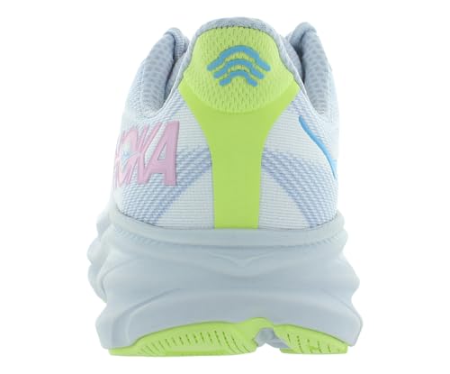HOKA Clifton 9 Wide Womens Shoes Size 7.5, Color: Gull/Sea Ice