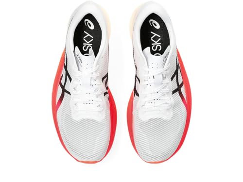 ASICS Unisex METASPEED Sky+ Running Shoes, 6M / 7.5W, White/Black