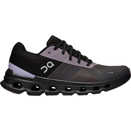 On Men's Cloudrunner Sneakers, Iron/Black, 9 Medium US