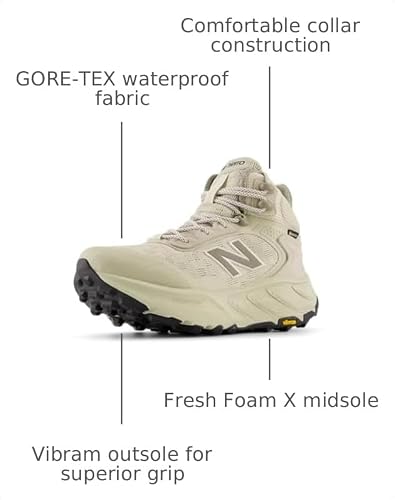 Women's New Balance Fresh Foam X Hierro Hiker Gore-TEX Trail Shoes in Shipyard/Arid Stone/Sea Salt alternate view 7