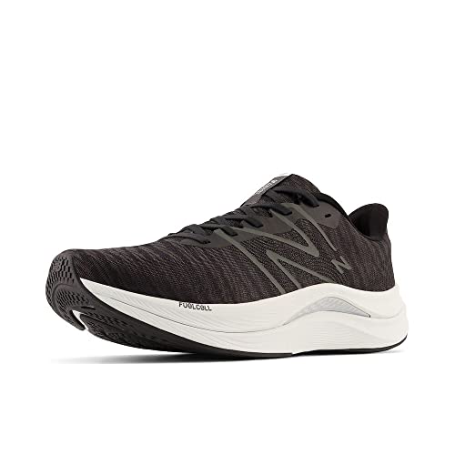 New Balance Men's FuelCell Propel V4 Running Shoe, Black/White, 11 M
