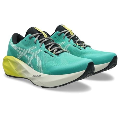 ASICS Men's NOVABLAST 5 TR Running Shoes, 12, Aurora Green/Light DUST