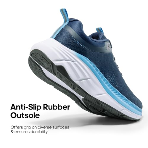 NORTIV 8 Men's Walking Shoes Running Tennis Sneakers,Blue,8