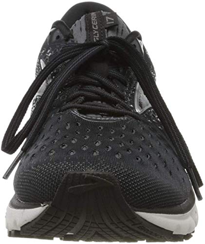 Brooks Mens Glycerin 17 Running Shoes, Black/Ebony/Silver, Black Ebony Silver, 9