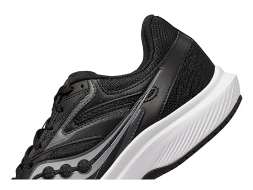 Saucony Men's Cohesion 17, Black/White, 10