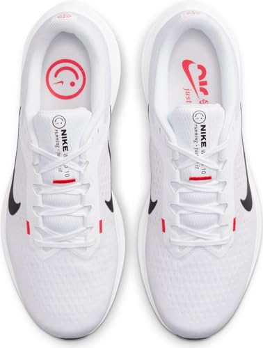 Nike Men's Air Winflo 10Low, White Black Light Crimson, 9.5 US