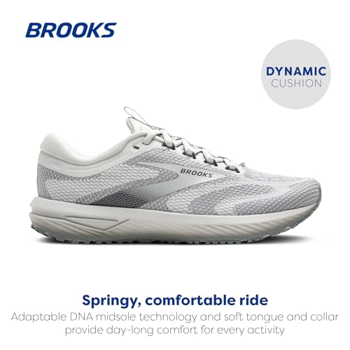Brooks Women’s Revel 7 Neutral Running Shoe - Oyster Mushroom/Primer Gray - 9.5 Medium