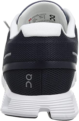 On Men's Cloud 5 Sneakers, Midnight/White, 9