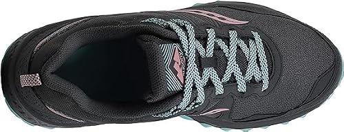 Saucony Women's Excursion TR14 Running Shoe, Grey/Pink/Aqua, 8 W US