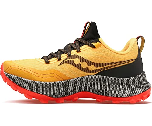 Saucony Mens Endorphin Trail Lugged Sole Hiking Shoes Orange 13 Medium (D)