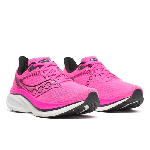 Saucony Women's Endorphin Speed 5 Sneaker, Shock/Black, 8