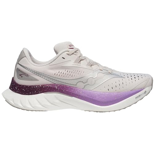 Saucony Women's Endorphin Speed 4 Sneaker, Moon/Plum, 7.5