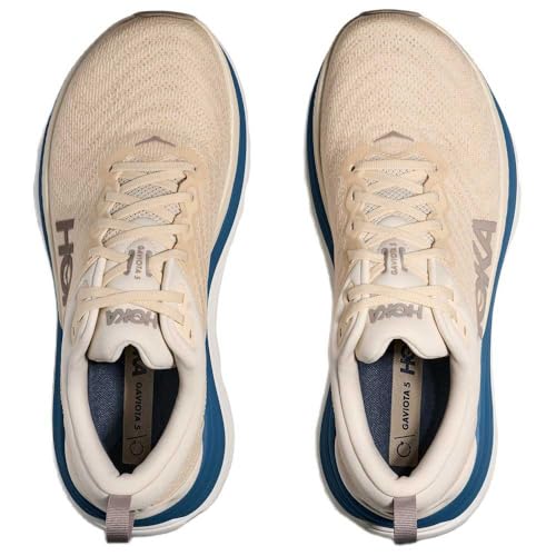 Hoka Men's Gaviota 5 Sneaker, Birch/Foggy Night, 12 - alternate view 6