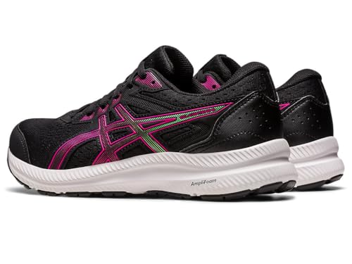 ASICS Women's Gel-Contend 8 Running Shoes, 9, Black/Pink Rave