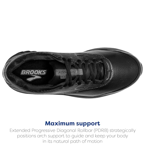 Brooks Men's Addiction Walker 2 Walking Shoe - Black/Black - 9 X-Wide