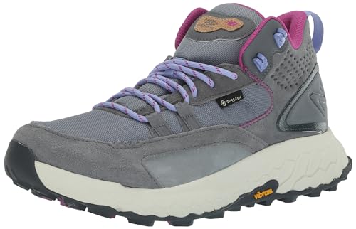 Women's New Balance Fresh Foam X Hierro v1 Mid-Cut Trail Shoes in Steel/Castlerock/Magenta product image