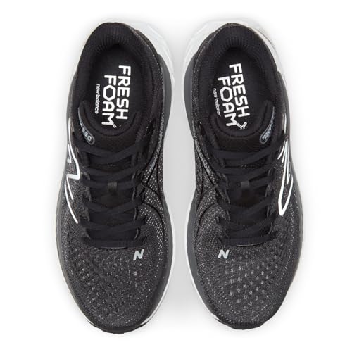 New Balance Women's Fresh Foam X 860 V13, Black/White/Castlerock, 9.5