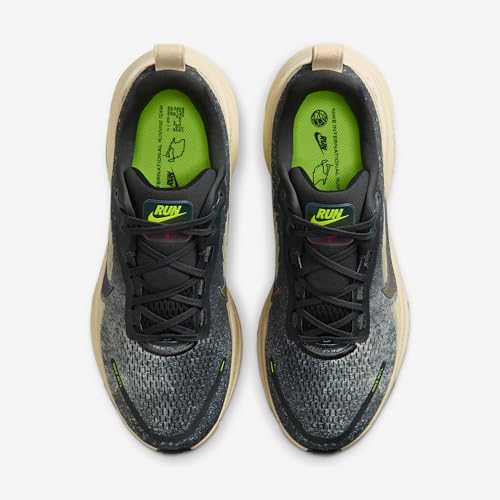 Nike Vomero 18 Men's Road Running Shoes (Oatmeal/Anthracite/Volt/Black) Size 8